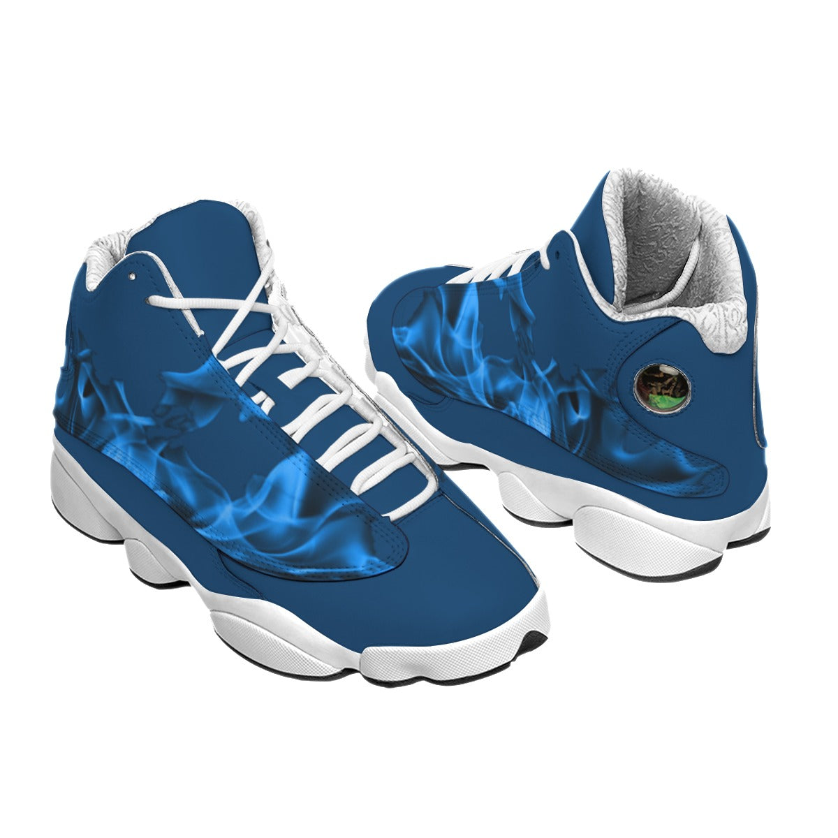 Personalized Men's Curved Basketball Shoes With Thick Soles