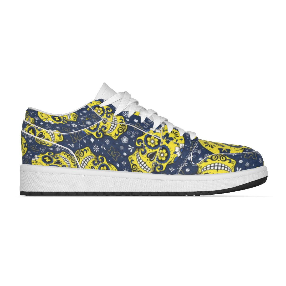 Women's Michigan Sugar Skull Low State Leather Stitching Shoes