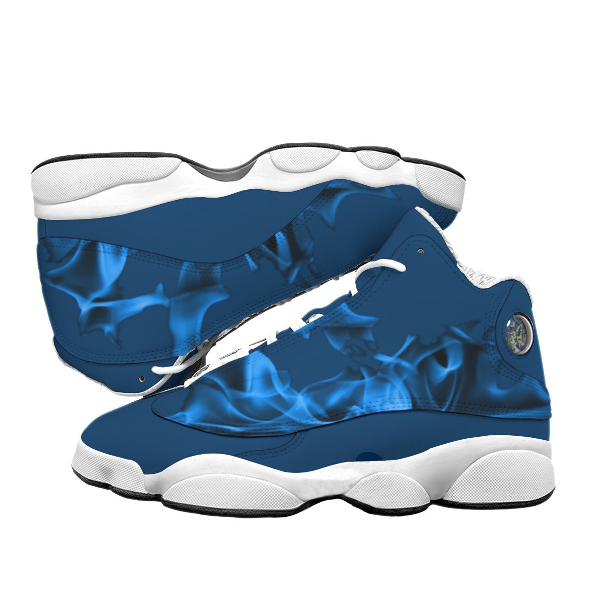 Personalized Men's Curved Basketball Shoes With Thick Soles