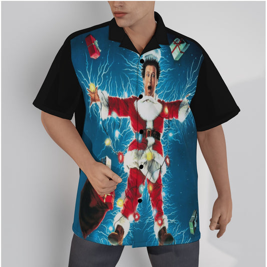 Men's Christmas Vacation Shirt With Button Closure