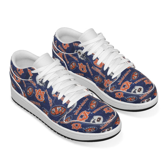 Women's Auburn Low State Leather Stitched Shoes Style 2