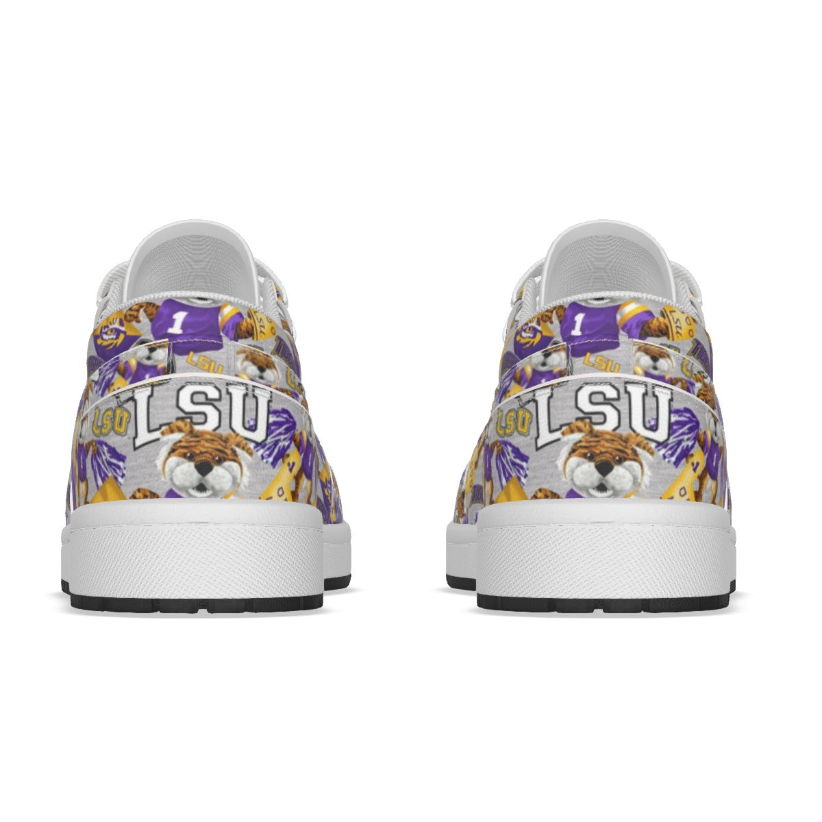 Women's LSU Low State Leather Stitched Shoes Style 2