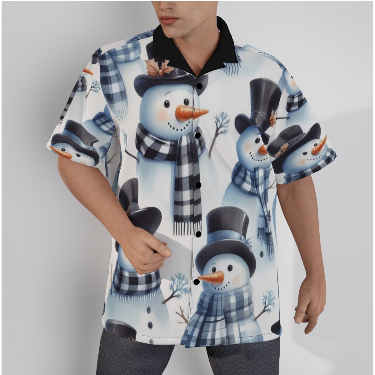 Men's Frosty Shirt With Button Closure