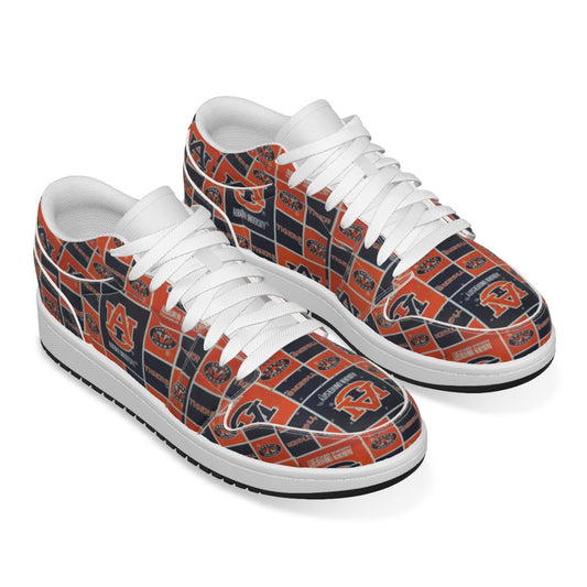 Women's Auburn Low State Leather Stitched Shoes Style 3