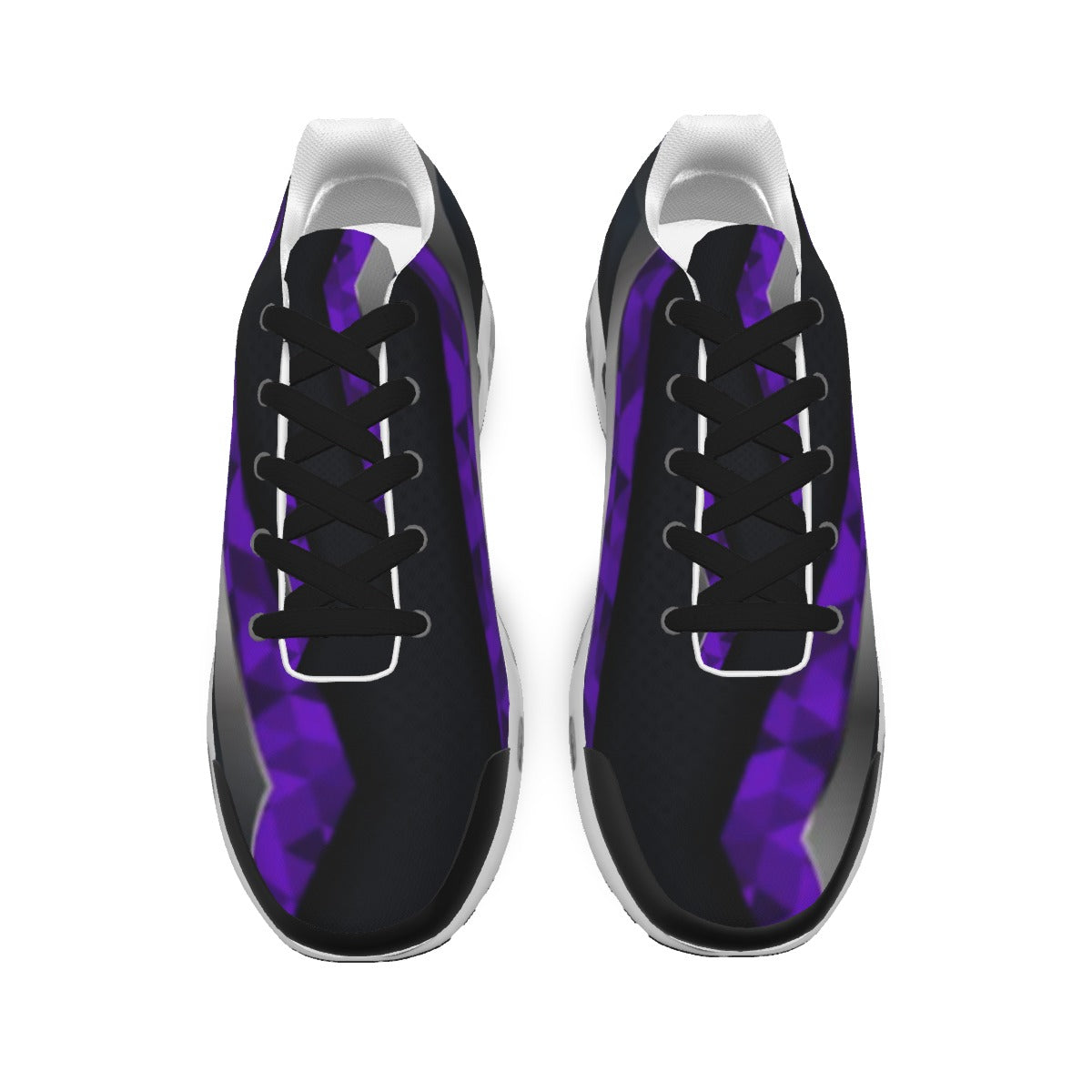 Women's Purple/Silver/Black Air Cushion Sports Shoes