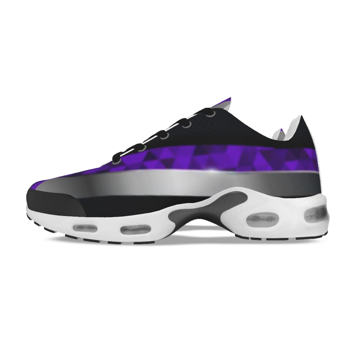 Women's Purple/Silver/Black Air Cushion Sports Shoes