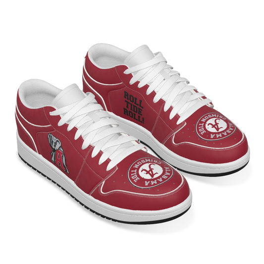 Women's Bama Low State Leather Stitching Shoes Style 1