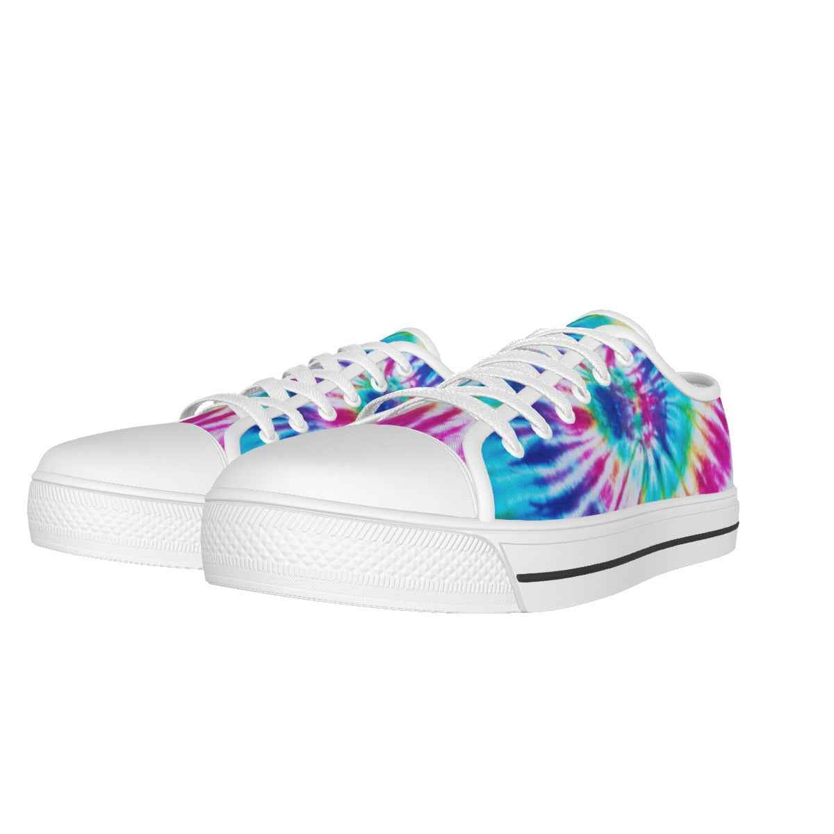 Women's Tie-Dye White Sole Canvas Shoe Style 1