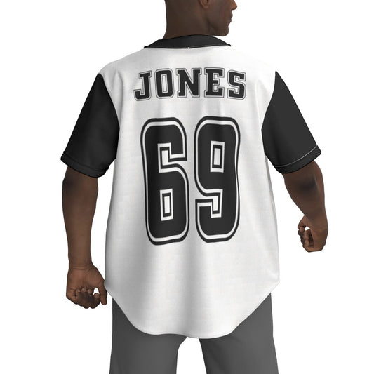 Parris White Baseball Jersey - Jones