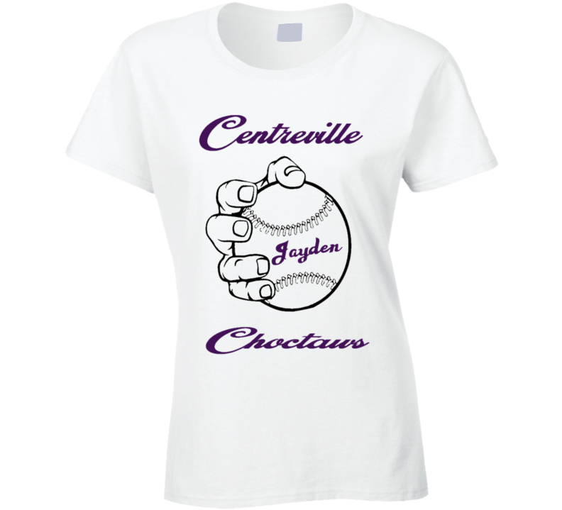 Choctaw Baseball#1 Ladies T Shirt