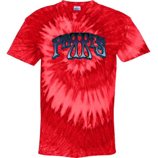 Parris Red Swirl Tie Dye