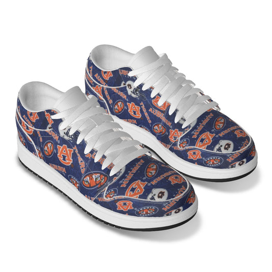 Men's Auburn Low State Leather Stitched Shoes Style 2