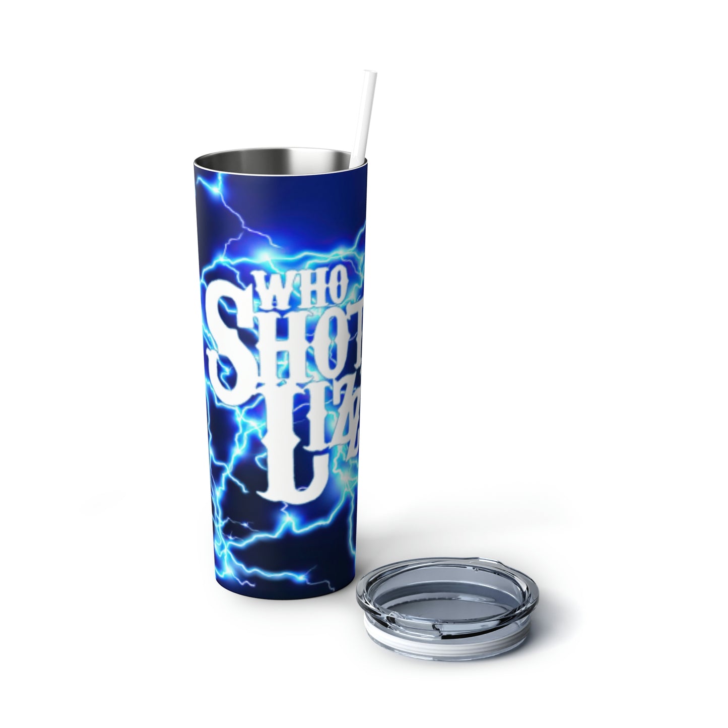 WSL Skinny Steel Tumbler with Straw, 20oz