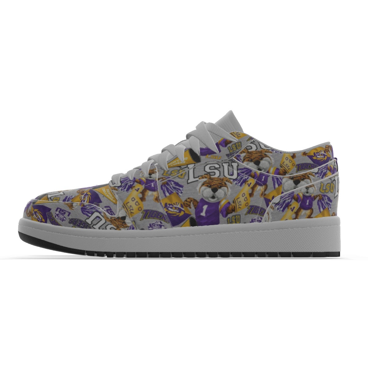 Men's LSU Low State Leather Stitched Shoes Style 2