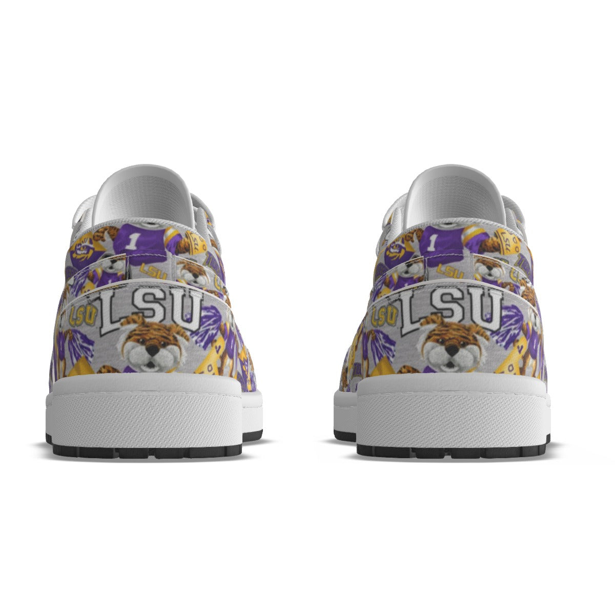 Men's LSU Low State Leather Stitched Shoes Style 2