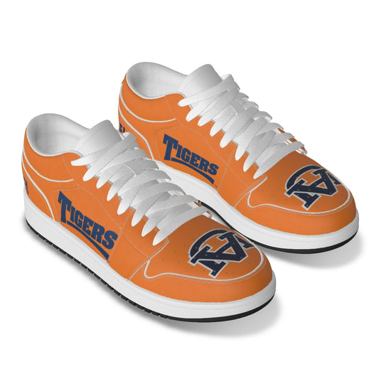 Men's Auburn Low State Leather Stitching Shoes Style 1