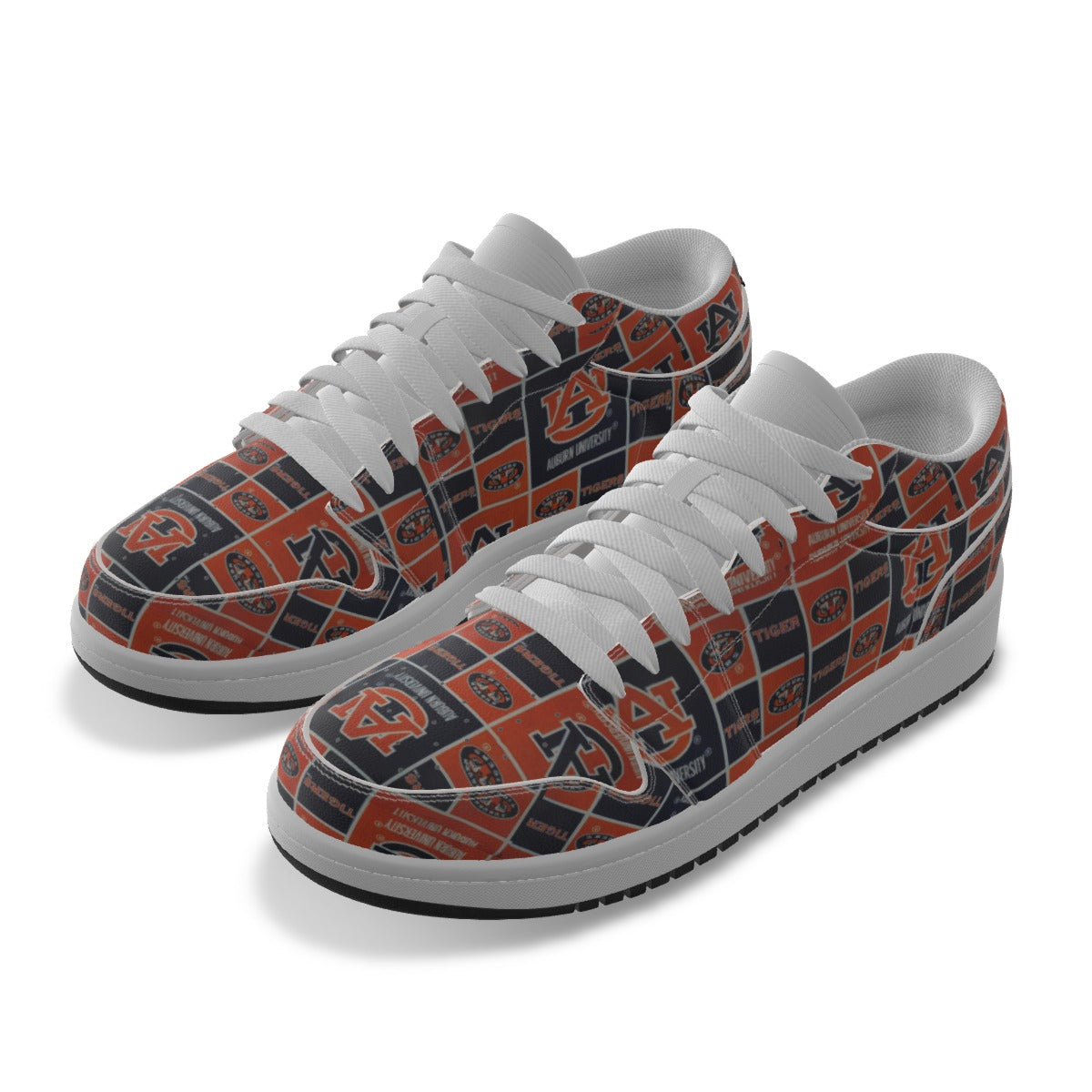 Men's Auburn Low State Leather Stitched Shoes Style 3