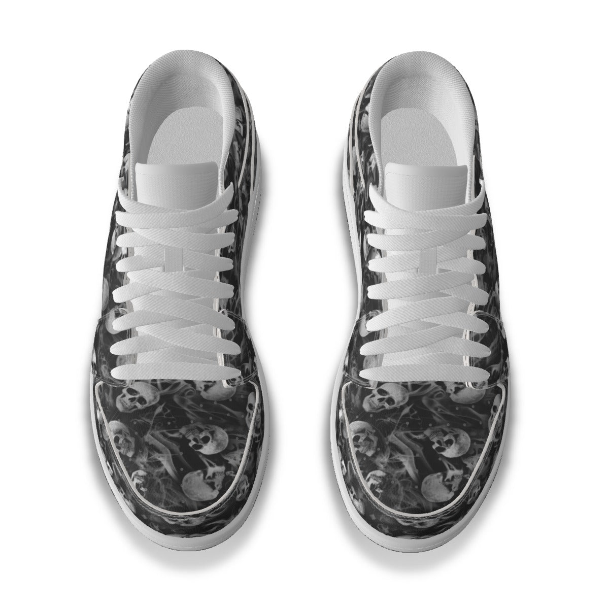 Men's Smokey Skulls Low State Leather Stitched Shoes