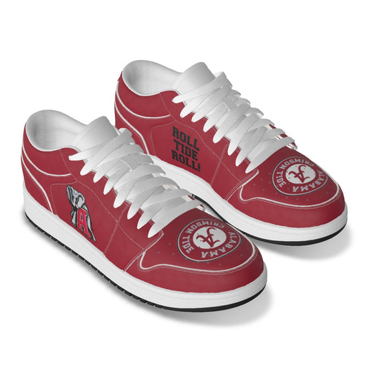 Men's Bama Low State Leather Stitching Shoes Style 1