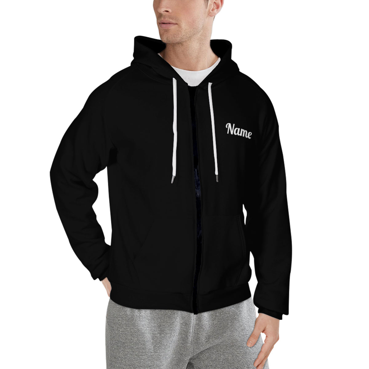 Parris Zip Hoodie - Black