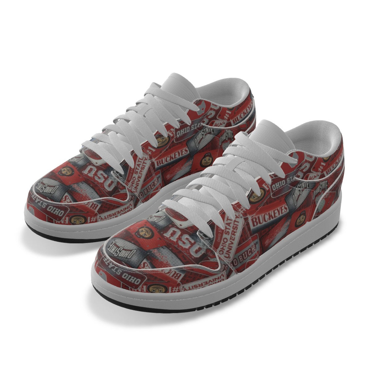 Men's OSU Low State Leather Stitched Shoes