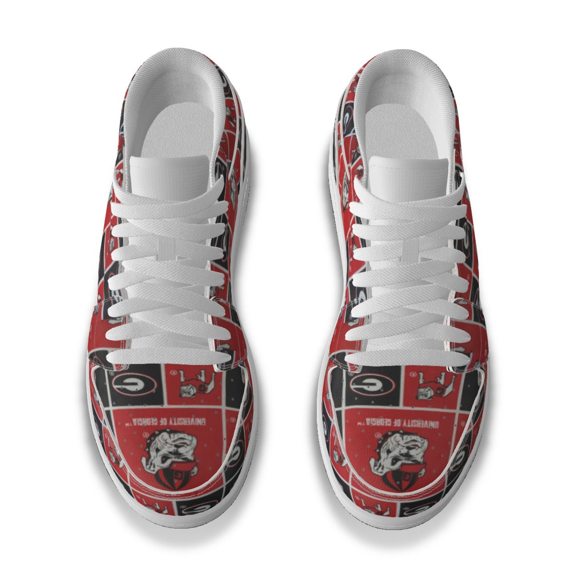 Men's Georgia Bulldogs Low State Leather Stitched Shoes