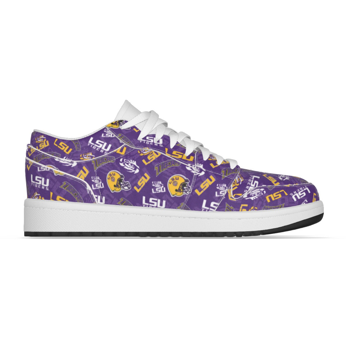 Men's LSU Low State Leather Stitched Shoes Style 1