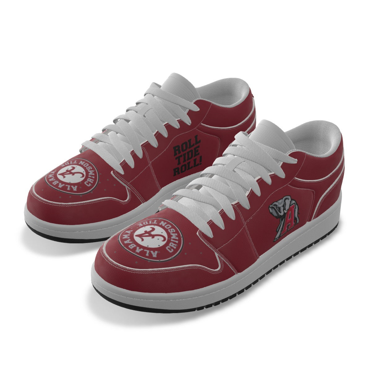 Men's Bama Low State Leather Stitching Shoes Style 1